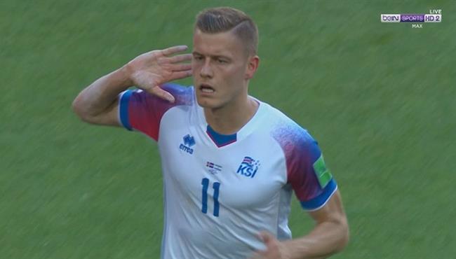 هدف تعادل ايسلندا مع الارجنتين تعليق عصام الشوالى