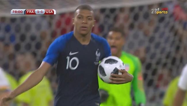 هدف مبابى فى مرمى امريكا