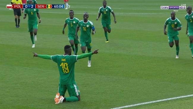 هدف السنغال الثانى فى مرمى بولندا