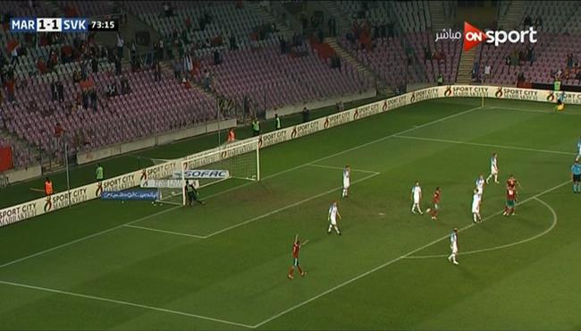 اهداف مباراة المغرب و سلوفاكيا 2 1 مباراة وديه