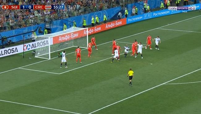 هدف تعادل كوستاريكا مع سويسرا