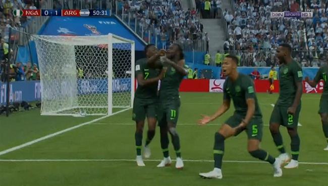 هدف تعادل نيجيريا مع الارجنتين 1 1 تعليق حفيظ دراجى