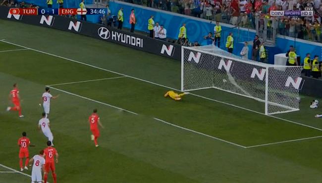 هدف تعادل تونس مع انجلترا تعليق عصام الشوالى