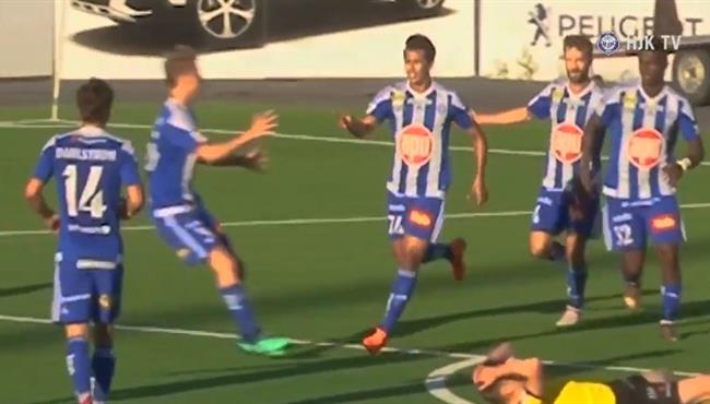 هدف عمرو جمال القاتل فى مرمى كوبيون بالوسورا