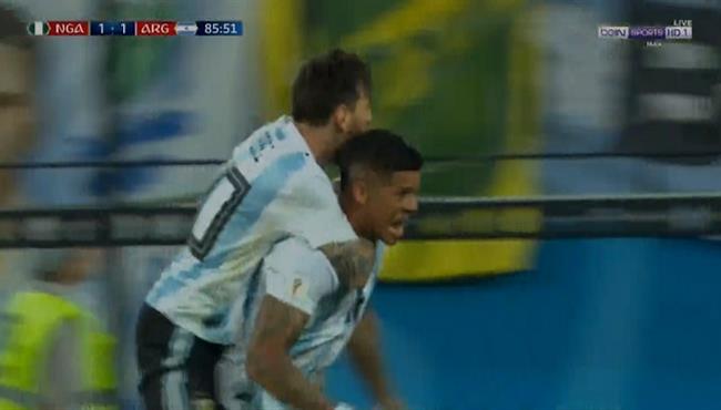 هدف الارجنتين الثانى فى مرمى نيجيريا 2 1 تعليق حفيظ دراجى