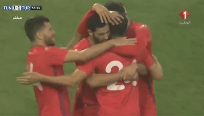 هدف تونس الرائع فى مرمى تركيا