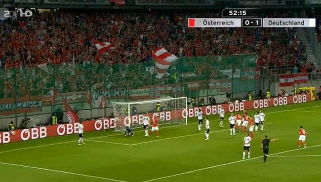 هدف تعادل النمسا مع ألمانيا