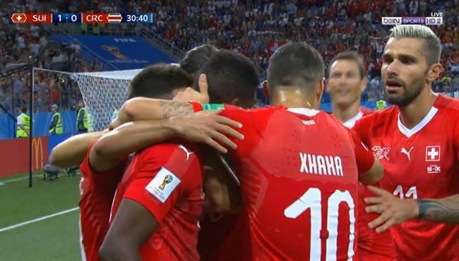 اهداف مبارة سويسرا وكوستاريكا 2 2 كاس العالم