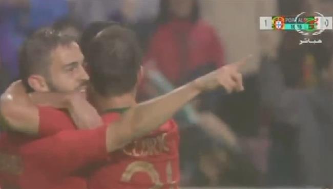 هدف البرتغال الاول فى مرمى الجزائر