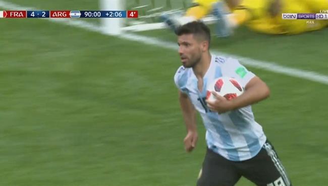 هدف اجويرو فى مرمى فرنسا 3 4 اسيست ميسى