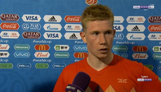 تصريحات دي بروين بعد الفوز علي اليابان