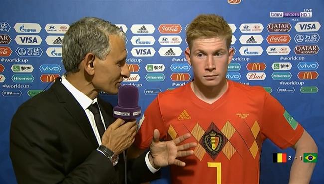 اول تعليق من دي بروين بعد الفوز علي البرازيل