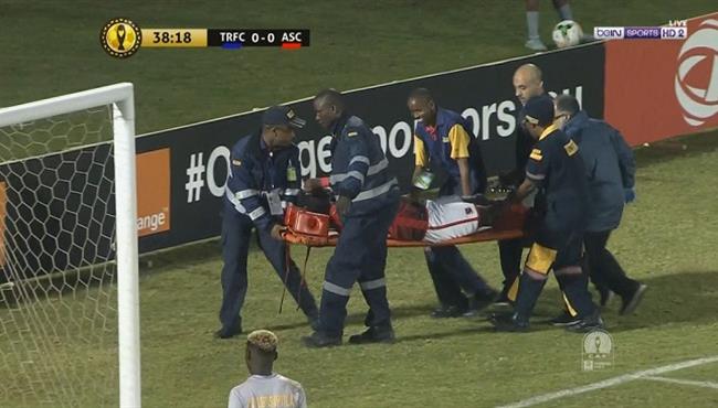 اصابة اجاى وخروجه فى مباراة الاهلى وتاونشيب