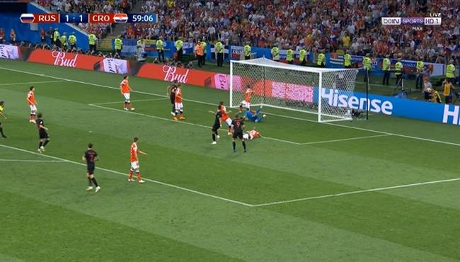 القائم يحرم كرواتيا من هدف ثاني امام روسيا