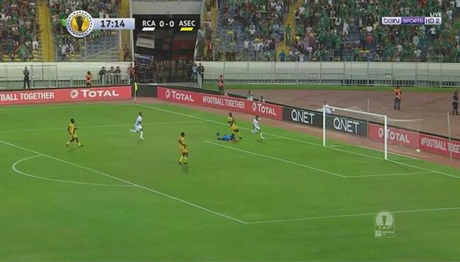 هدف الرجاء البيضاوي الاول في مرمي أسيك ميموزا