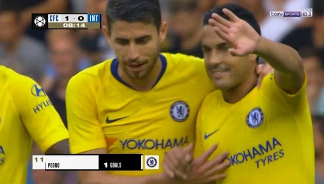 هدف تشيلسي الاول في مرمي انتر ميلان كاس الابطال الدولية