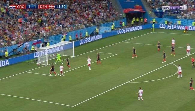 العارضة تحرم الدنمارك من تسجيل هدف ثانى فى مرمى كرواتيا