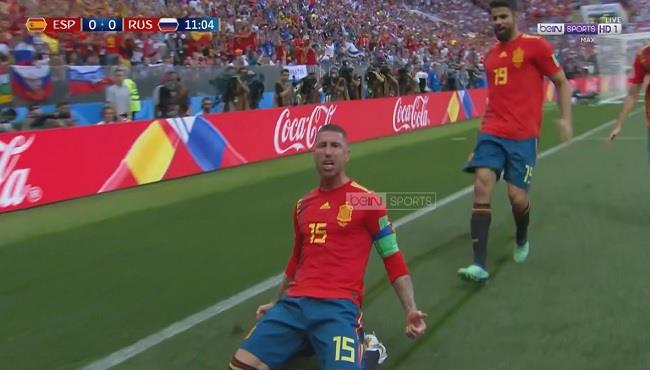 هدف اسبانيا الاول فى مرمى روسيا