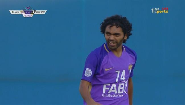 ملخص لمسات حسين الشحات فى مباراة العين ووفاق سطيف البطولة العربية