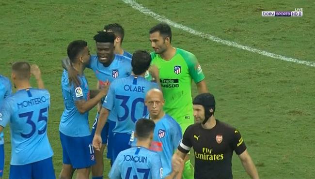 اهداف وركلات ترجيح مباراة ارسنال واتليتكو مدريد كاس الابطال الدولية