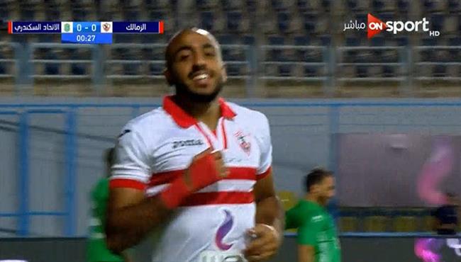 هدف محمود كهربا فى مرمى الاتحاد الدورى المصرى