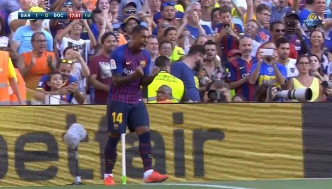 هدف مالكوم فى مرمى بوكا جونيورز كأس خوان جامبر