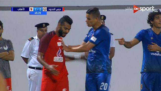 مشادة بين سعد سمير ولاعب حرس الحدود