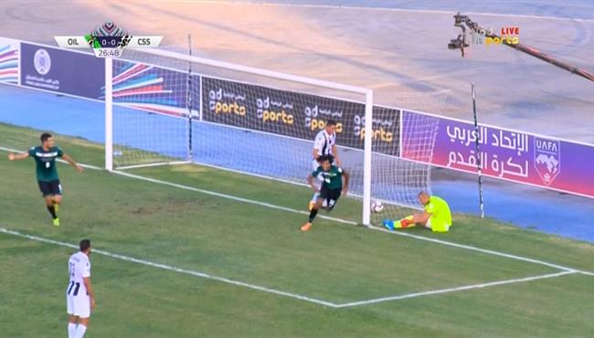 هدف النفط الاول في مرمي الصفاقسي البطولة العربية