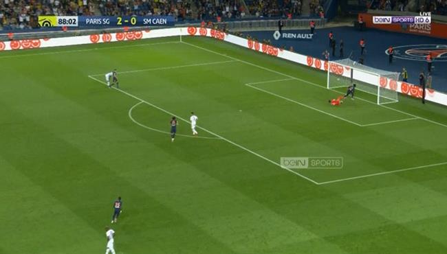 هدف باريس سان جيرمان الثالث في مرمي كان