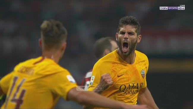 هدف تعادل روما مع ميلان 1 1 الدورى الايطالى