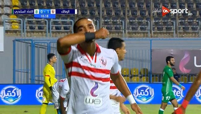 هدف الزمالك الثاني في مرمي الاتحاد الدوري المصري