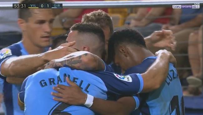 هدف فوز جيرونا علي فياريال بالدوري الاسباني