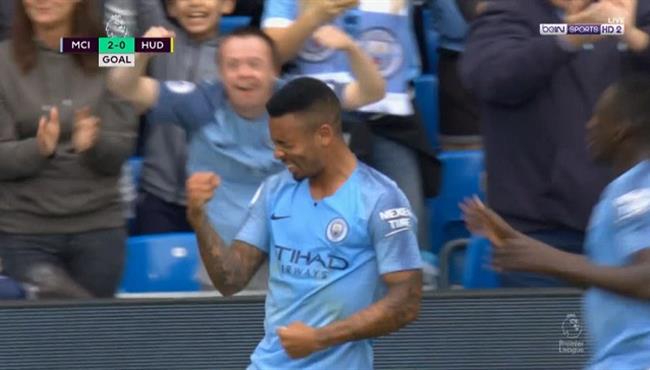 هدف جابرييل خيسوس فى مرمى هدرسفيلد بالدورى الانجليزى