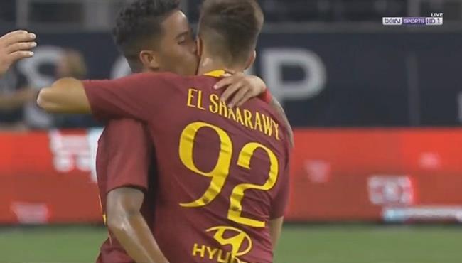 هدف تعادل روما مع برشلونة 1 1 كأس الابطال الدولية