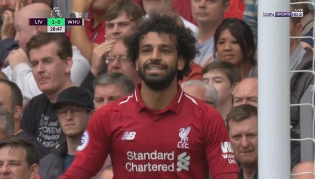 ملخص لمسات محمد صلاح فى مباراة ليفربول ووست هام