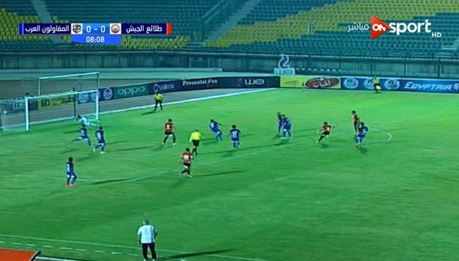 هدف طلائع الجيش الاول الصاروخي فى مرمى المقاولون العرب
