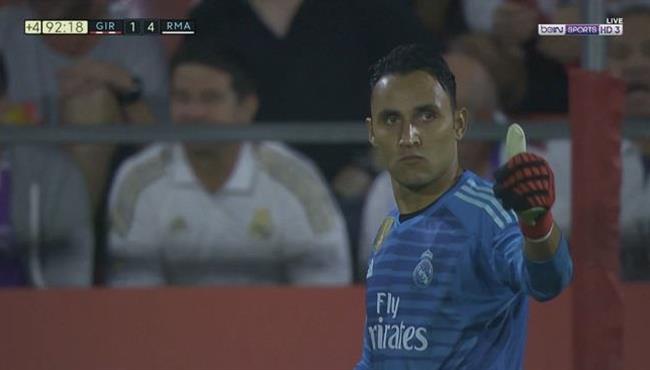 نافاس يتألق بتصدى رائع فى مباراة ريال مدريد وجيرونا
