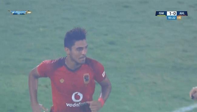 هدف تعادل الاهلى القاتل مع الاسماعيلى 1 1 تعليق مدحت شلبى