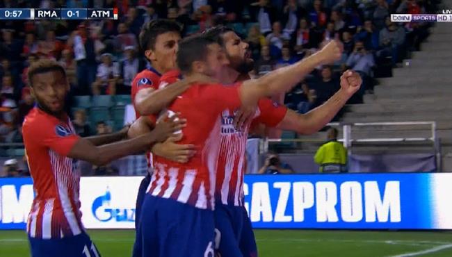 هدف دييجو كوستا الرائع فى مرمى ريال مدريد كأس السوبر الاوروبى