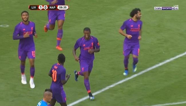 هدف ليفربول الثانى فى مرمى نابولى مباراة ودية