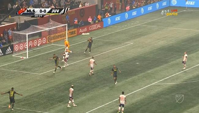 هدف يوفنتوس الاول في مرمي نجوم الدوري الامريكي