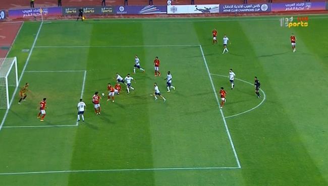 صلاح محسن يهدر فرصه خطيرة فى الوقت القاتل امام النجمة اللبنانى