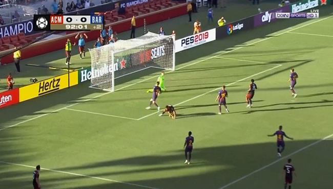 هدف فوز ميلان القاتل علي برشلونة 1 0 كاس الابطال الدولية