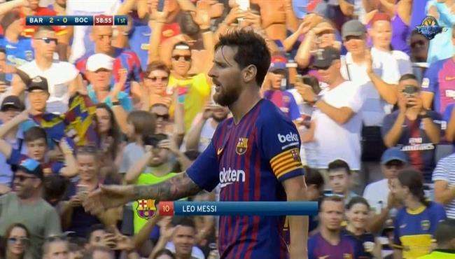 هدف ميسي الرائع فى مرمى بوكا جونيورز كأس خوان جامبر