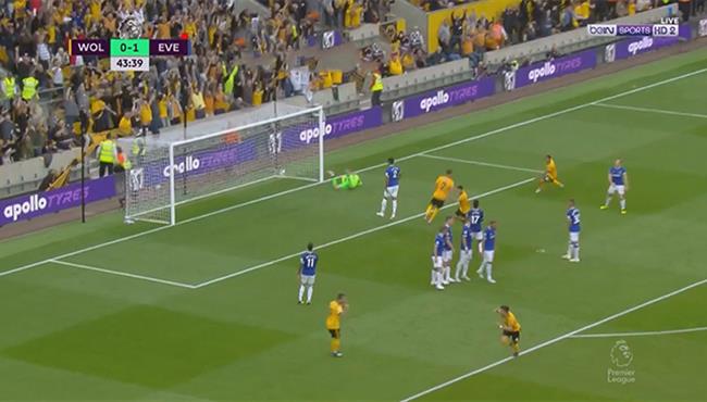 هدف تعادل ولفرهامبتون الرائع مع ايفرتون 1 1 الدوري الانجليزي