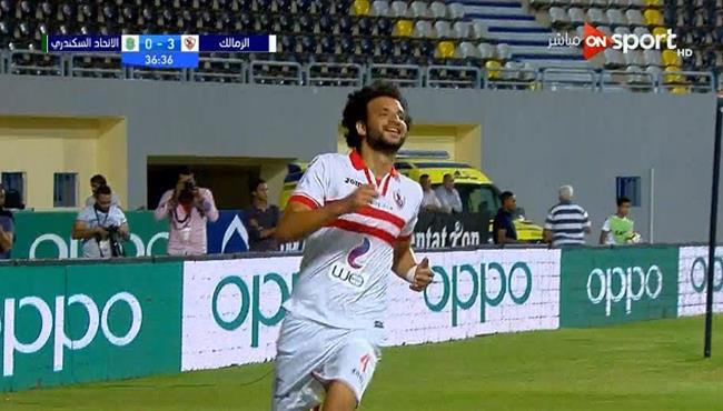 هدف الزمالك الثالث في مرمي الاتحاد من ركلة جزاء