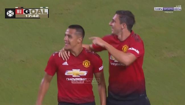 هدف سانشيز فى مرمى ريال مدريد كأس الابطال الدولية