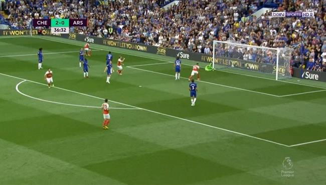 هدف ارسنال الاول الرائع في مرمي تشيلسي 1 2 الدوري الانجليزي