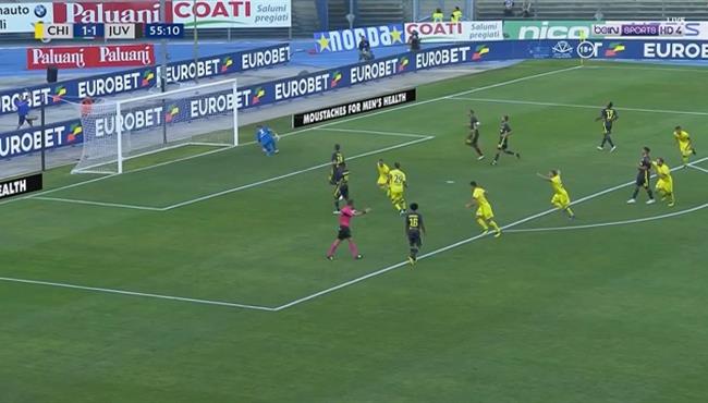 هدف كييفو الثاني في مرمي يوفنتوس الدوري الايطالي