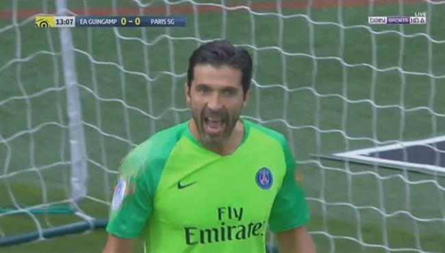 بوفون يتألق بتصدى خرافى امام جانجون بالدورى الفرنسى